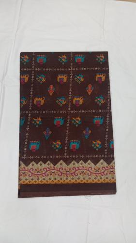 POWERLOOM PRINTED SAREES WITH BLOUSE